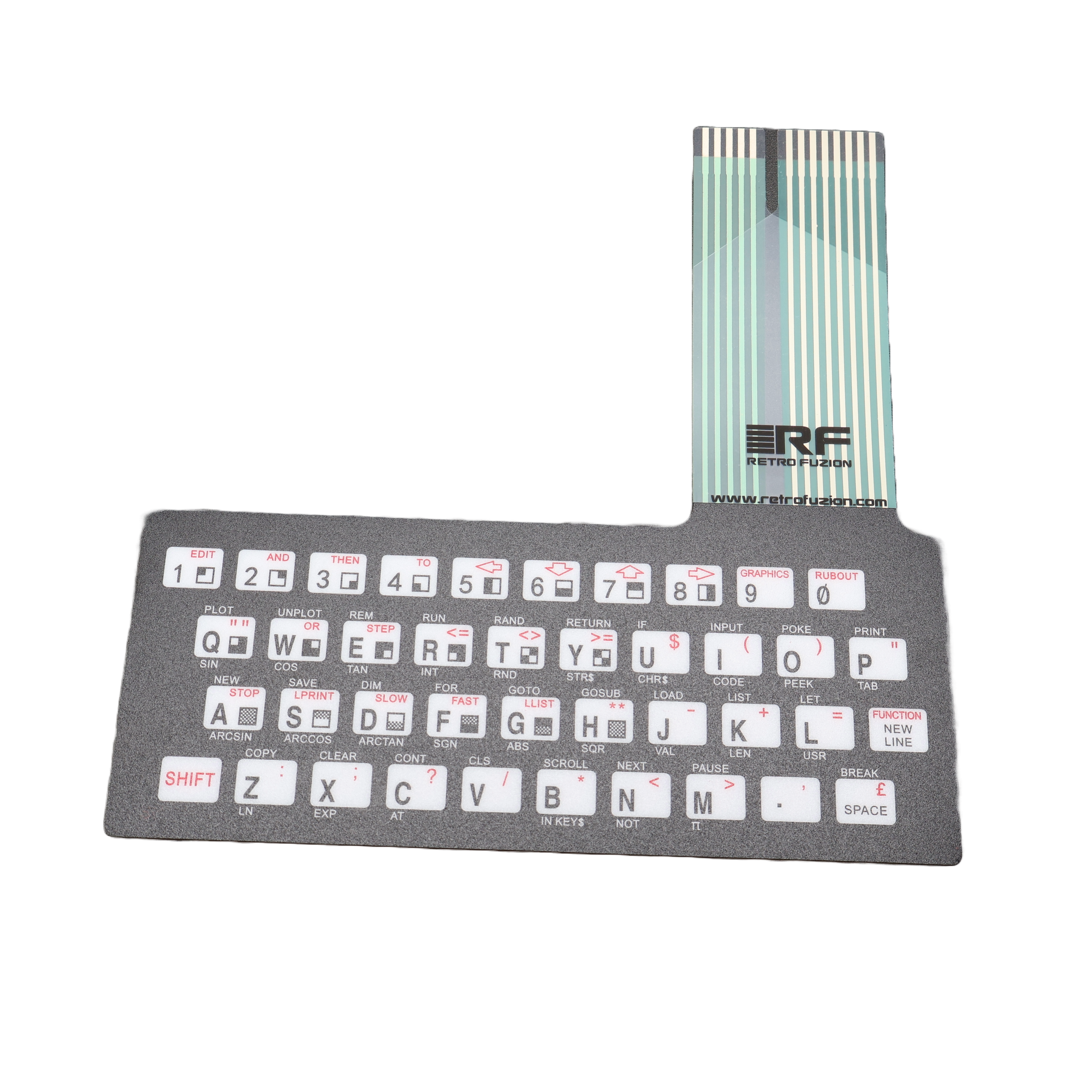 Sinclair ZX81 Keyboard Membrane – RETRO FUZION Sinclair ZX81 Keyboard Membrane – RETRO FUZION