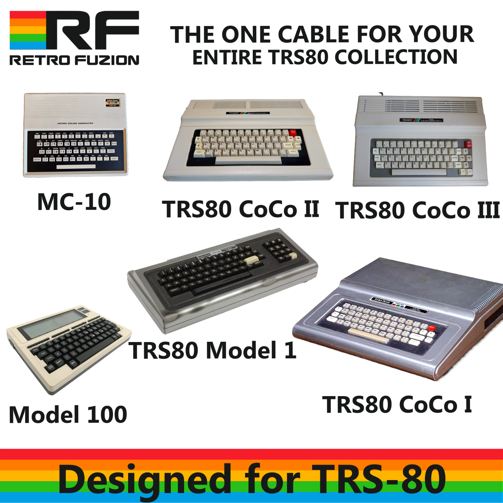 TRS80 Cassette Drive Cable Set